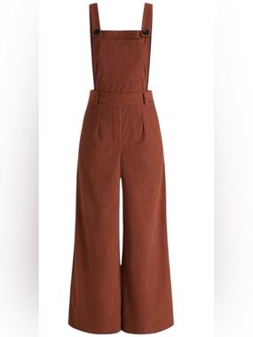 Corduroy Wide Leg Overalls from Cider- NIB